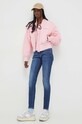 Tommy Jeans longsleeve DW0DW17390 różowy SS24