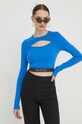 Tommy Jeans longsleeve niebieski DW0DW17394