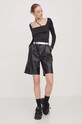 Лонгслів Tommy Jeans DW0DW17401 чорний SS24