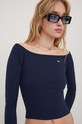 Tričko s dlouhým rukávem Tommy Jeans námořnická modř DW0DW17535