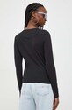 Odzież Tommy Jeans longsleeve bawełniany DW0DW17362 czarny