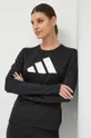 μαύρο Μακρυμάνικο μπλουζάκι για τρέξιμο adidas Performance Run It Run It