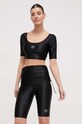 Тениска adidas by Stella McCartney вталена черен IN3654