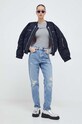 Karl Lagerfeld Jeans body 240J2003 szürke SS24