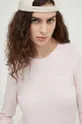 ružová Bavlnené tričko s dlhým rukávom Levi's Dámsky
