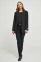 Pepe Jeans longsleeve din amestec de in PL505738 negru SS24