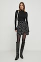Pepe Jeans longsleeve din bumbac PL505820 negru SS24