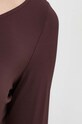 Tričko s dlhým rukávom Max Mara Leisure 2416941027600 hnedá