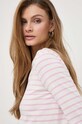 Бавовняний лонгслів Weekend Max Mara рожевий 2415941041600