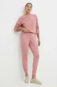 Tommy Hilfiger kapucnis pulcsi otthoni viseletre rózsaszín