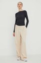 Abercrombie & Fitch longsleeve KI139.4200.900 czarny SS24
