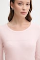 United Colors of Benetton longsleeve din bumbac roz 3GA2E16G0