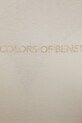 Бавовняний лонгслів United Colors of Benetton 3GA2E16G0 бежевий