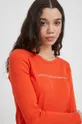 πορτοκαλί Βαμβακερή μπλούζα με μακριά μανίκια United Colors of Benetton