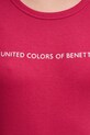 United Colors of Benetton top a maniche lunghe in cotone 3GA2E16G0 rosa