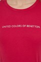United Colors of Benetton longsleeve bawełniany różowy 3GA2E16G0