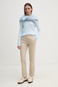 United Colors of Benetton longsleeve din bumbac 3GA2E16G0 albastru SS25