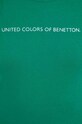 Bavlnené tričko s dlhým rukávom United Colors of Benetton 3GA2E16G0 zelená