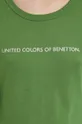 Bombažna majica z dolgimi rokavi United Colors of Benetton Ženski