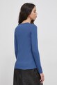 Oblečenie Bavlnené tričko s dlhým rukávom United Colors of Benetton 3GA2E16G0 modrá