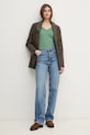 Бавовняний лонгслів United Colors of Benetton 3GA2E4245 зелений AA00