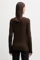 Одежда Хлопковый лонгслив United Colors of Benetton 3GA2E4245 коричневый