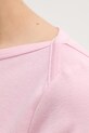 United Colors of Benetton longsleeve din bumbac 3GA2E16A1 roz