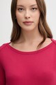 Памучна блуза с дълги ръкави United Colors of Benetton розов 3GA2E16A1