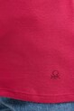 Памучна блуза с дълги ръкави United Colors of Benetton 3GA2E16A1 розов