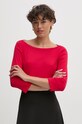 United Colors of Benetton longsleeve bawełniany 3GA2E16A1 czerwony