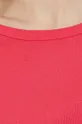 ružová Bavlnené tričko s dlhým rukávom United Colors of Benetton
