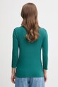 Дрехи Памучна блуза с дълги ръкави United Colors of Benetton 3GA2E16A1 тюркоазен