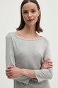 Ρούχα Βαμβακερή μπλούζα με μακριά μανίκια United Colors of Benetton 3GA2E16A1 γκρί