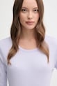 United Colors of Benetton longsleeve bawełniany fioletowy 3GA2E16F9