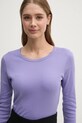 United Colors of Benetton longsleeve din bumbac roz 3GA2E16F9