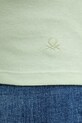 United Colors of Benetton longsleeve bawełniany zielony 3GA2E16F9