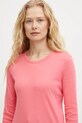 United Colors of Benetton longsleeve din bumbac roz 3GA2E16F9