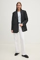 United Colors of Benetton longsleeve bawełniany 3GA2E16F9 niebieski AW25