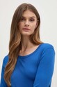 Îmbrăcăminte United Colors of Benetton longsleeve din bumbac 3GA2E16F9 albastru