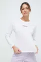 λευκό Βαμβακερό μακρυμάνικο United Colors of Benetton Γυναικεία