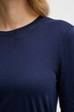 Sisley camicia a maniche lunghe 3QU4L102Y blu navy