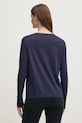 Oblečenie Tričko s dlhým rukávom Sisley 3QU4L102Y tmavomodrá