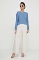 Bluza Sisley 5UTDLQ06J plava SS24
