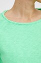 Βαμβακερή μπλούζα με μακριά μανίκια American Vintage T-SHIRT ML COL BATEAU SON31GE24 πράσινο