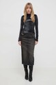 Diesel longsleeve de catifea A12140.0KKAL negru SS24
