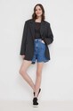 Calvin Klein Jeans longsleeve J20J223114 czarny SS24