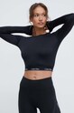 Calvin Klein Performance longsleeve treningowy z elastanem czarny 00GWS4K262