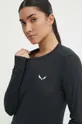 čierna Športové tričko s dlhým rukávom Salewa Puez Dry