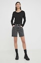 G-Star longsleeve bawełniany D24514.4107 czarny AW24