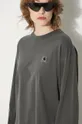 Βαμβακερή μπλούζα με μακριά μανίκια Carhartt WIP Longsleeve Nelson T-Shirt Γυναικεία
